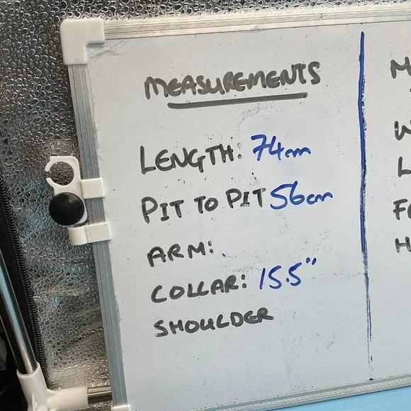 Vintage Mic Stripe Button Short Sleeve Cotton Casual Shirt Chest Pocket Oman M - Picture 9 of 9